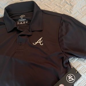 NWT Mens Medium 47 Brand Atlanta Braves polo.